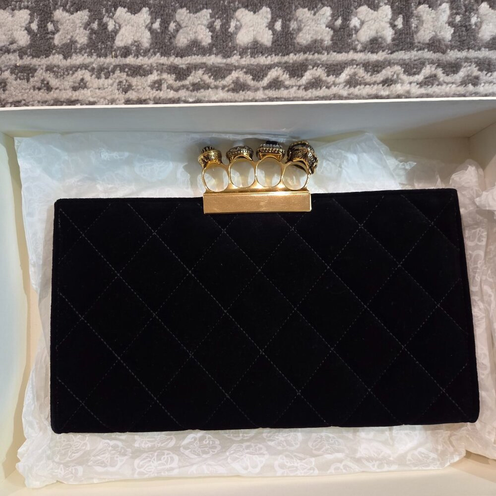 Alexander McQueen 4 Ring Clutch